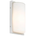 Buitenwandlamp 040 met sensor, wit