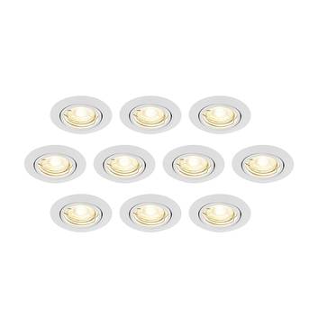 ELC Dakarra innfellingslampe 10 stykk dreibar hvit