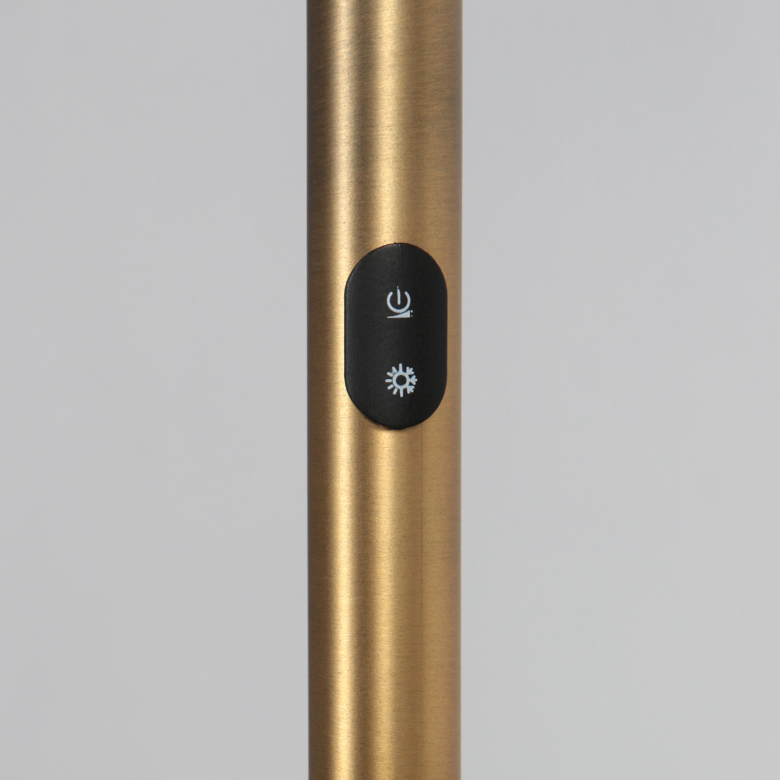 LED vloerlamp Daphne 2, 1-lamp, brons, CCT, afstandsbediening
