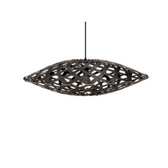 Flax Pendant Ø80 Black 2 Sides - David Trubridge
