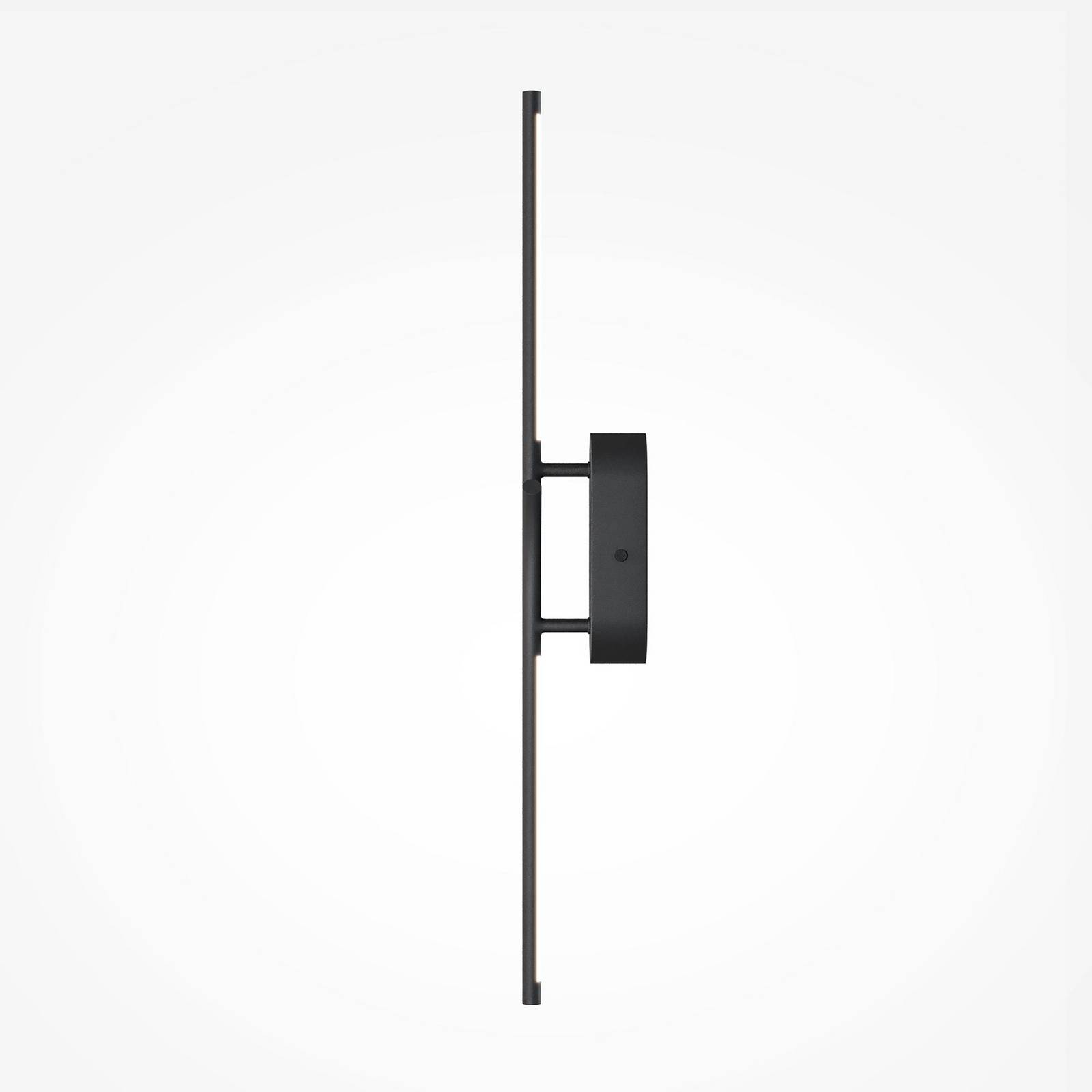 LED-Wandlampe RENAISSANCE, schwarz/schwarz, Höhe 63 cm 2flg. günstig online kaufen