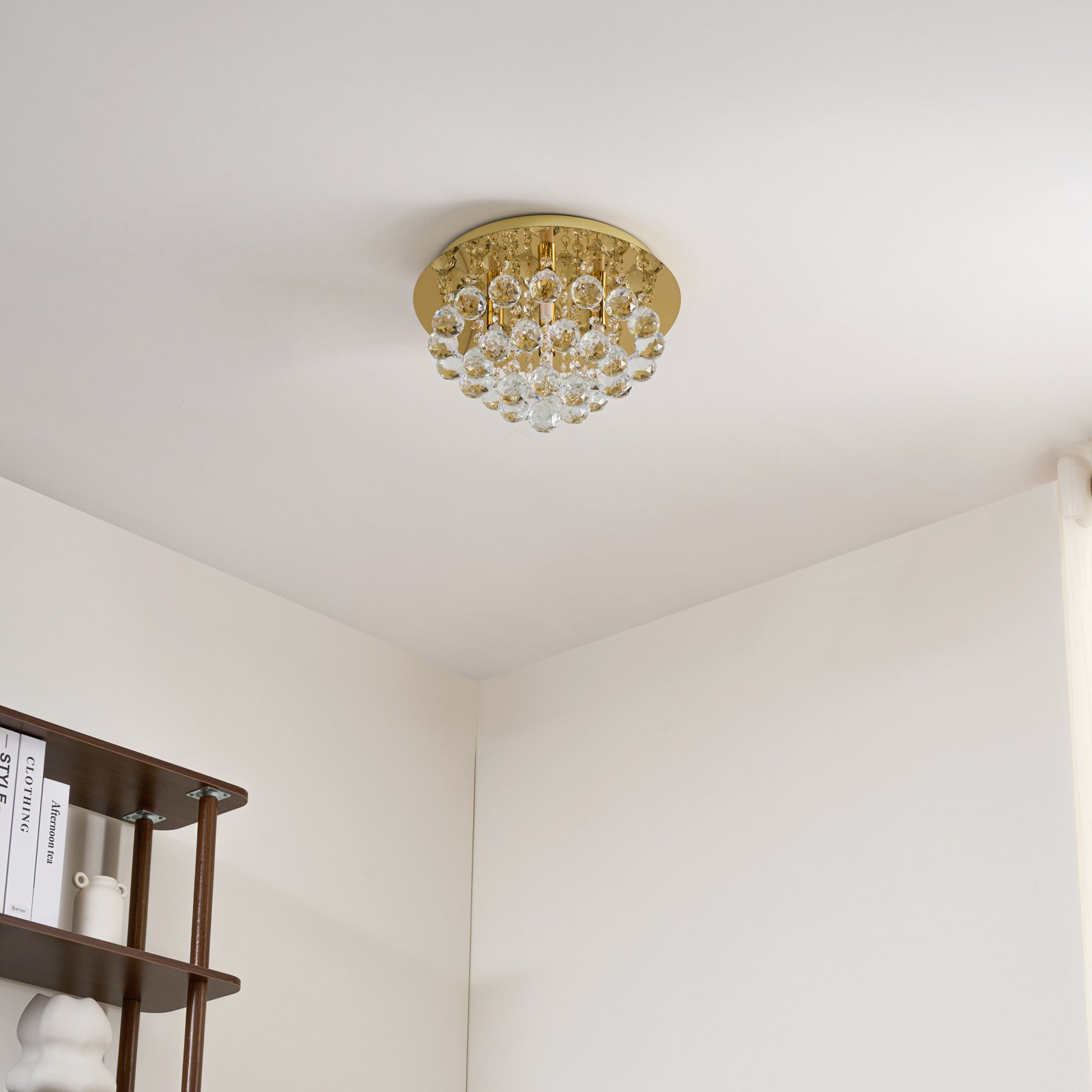 Gillion 4 Taklampe Crystal/Gold - Lindby Gillion 4 Taklampe Crystal/Gold - Lindby