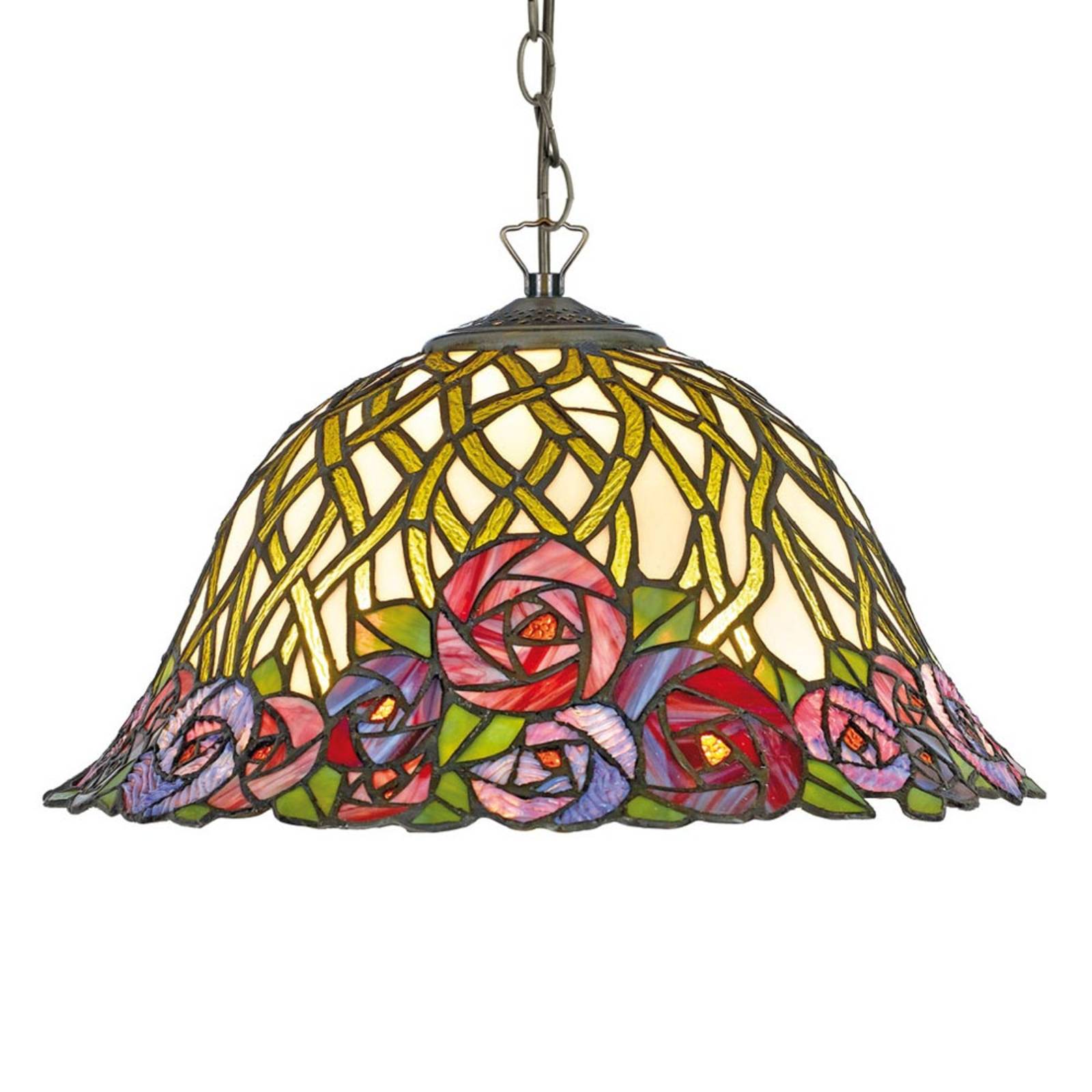 Stijlvolle hanglamp Melika - Tiffany-stijl