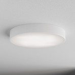 Deckenlampe Cleo 500, weiß, Sensor, IP54, Ø 50 cm, Metall