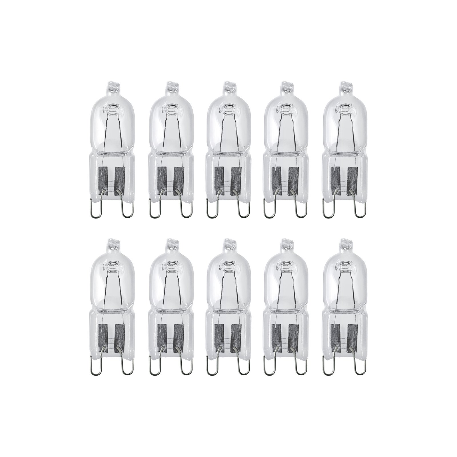 Halopin halogen bulb 60 W clear 2,000 h 10-pack