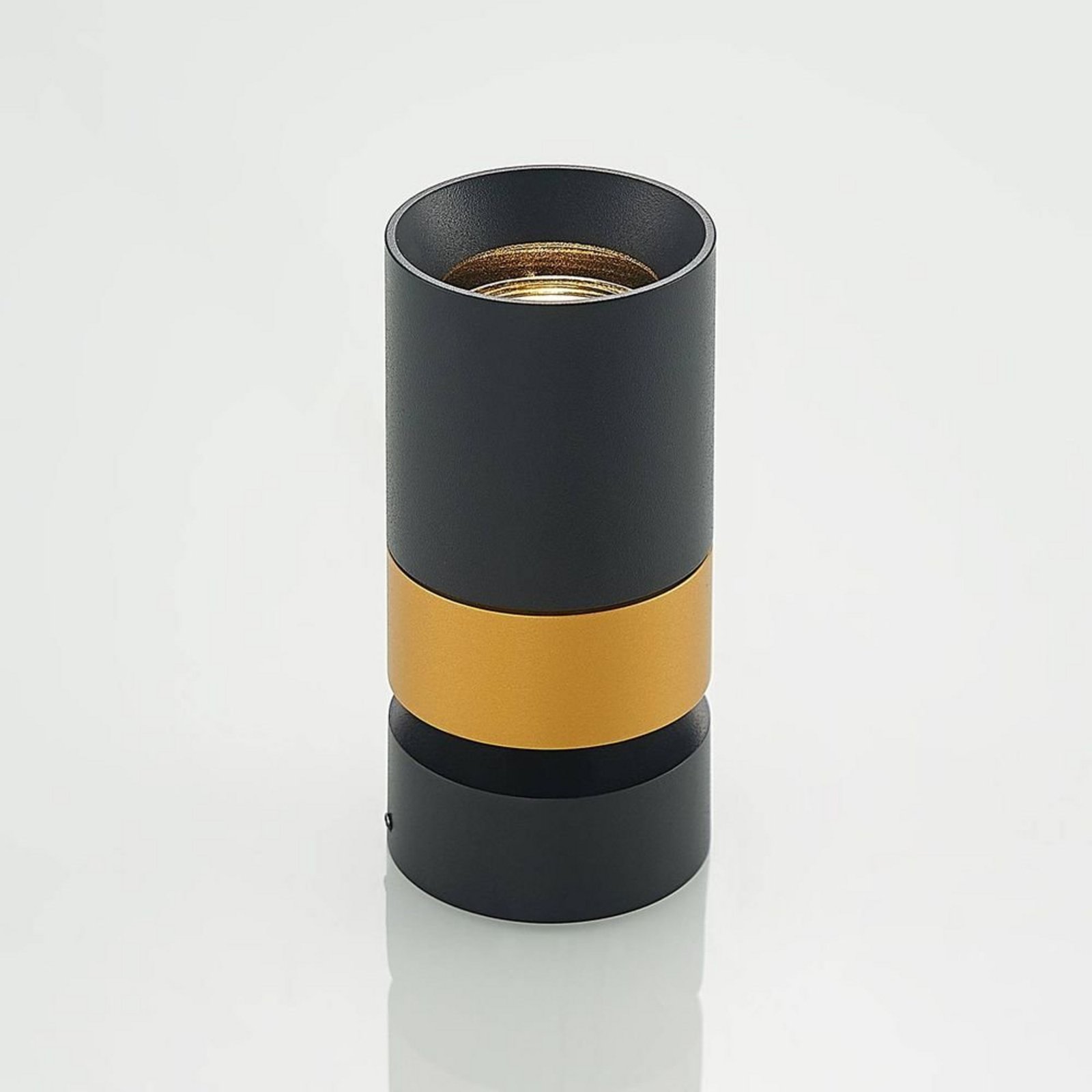 Nikora Round Plafonieră Black/Gold - Arcchio