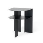 Tavolino Rand, nero, altezza 48 cm, acciaio - New Works
