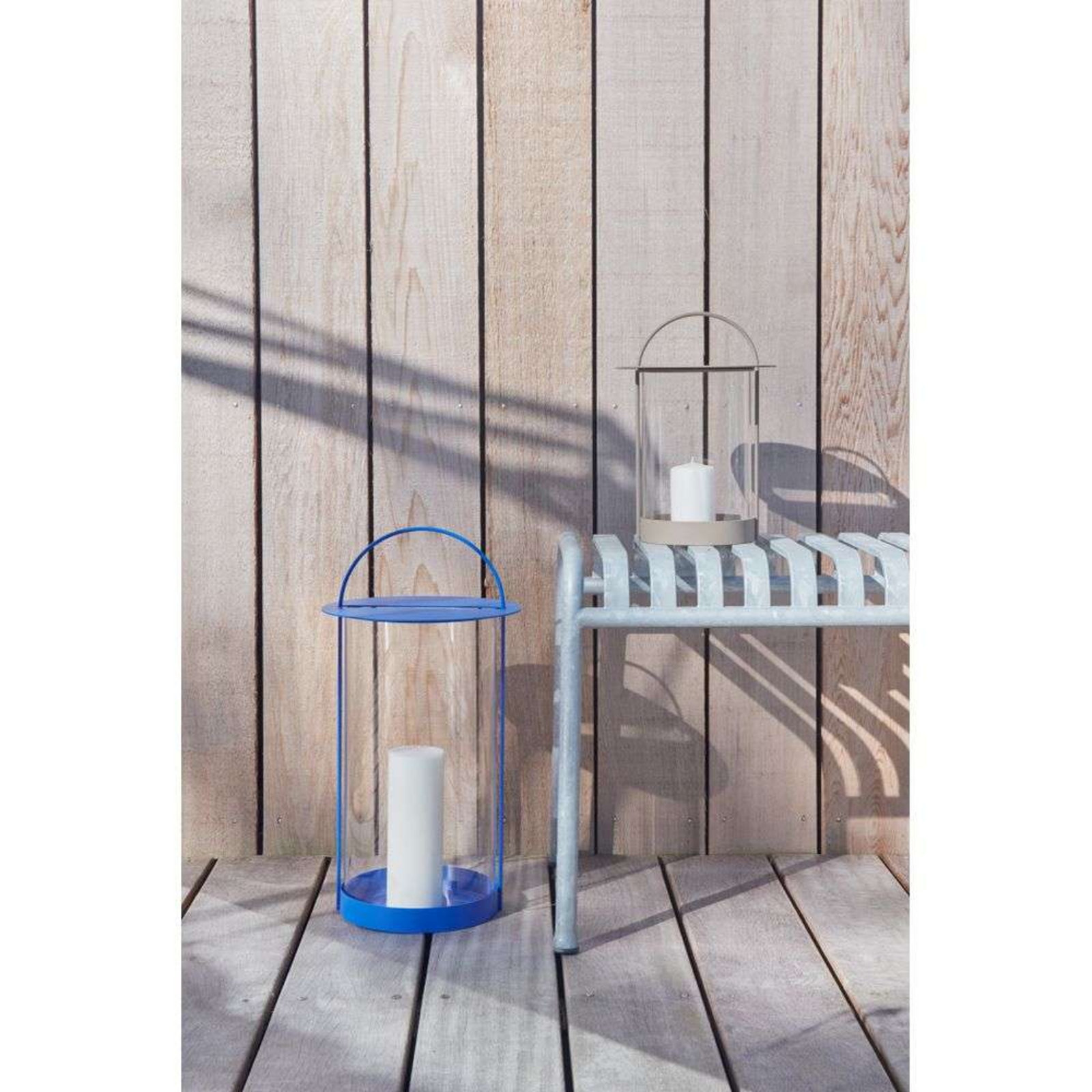 Maki Lantern Large Optic Blue - OYOY Living Design