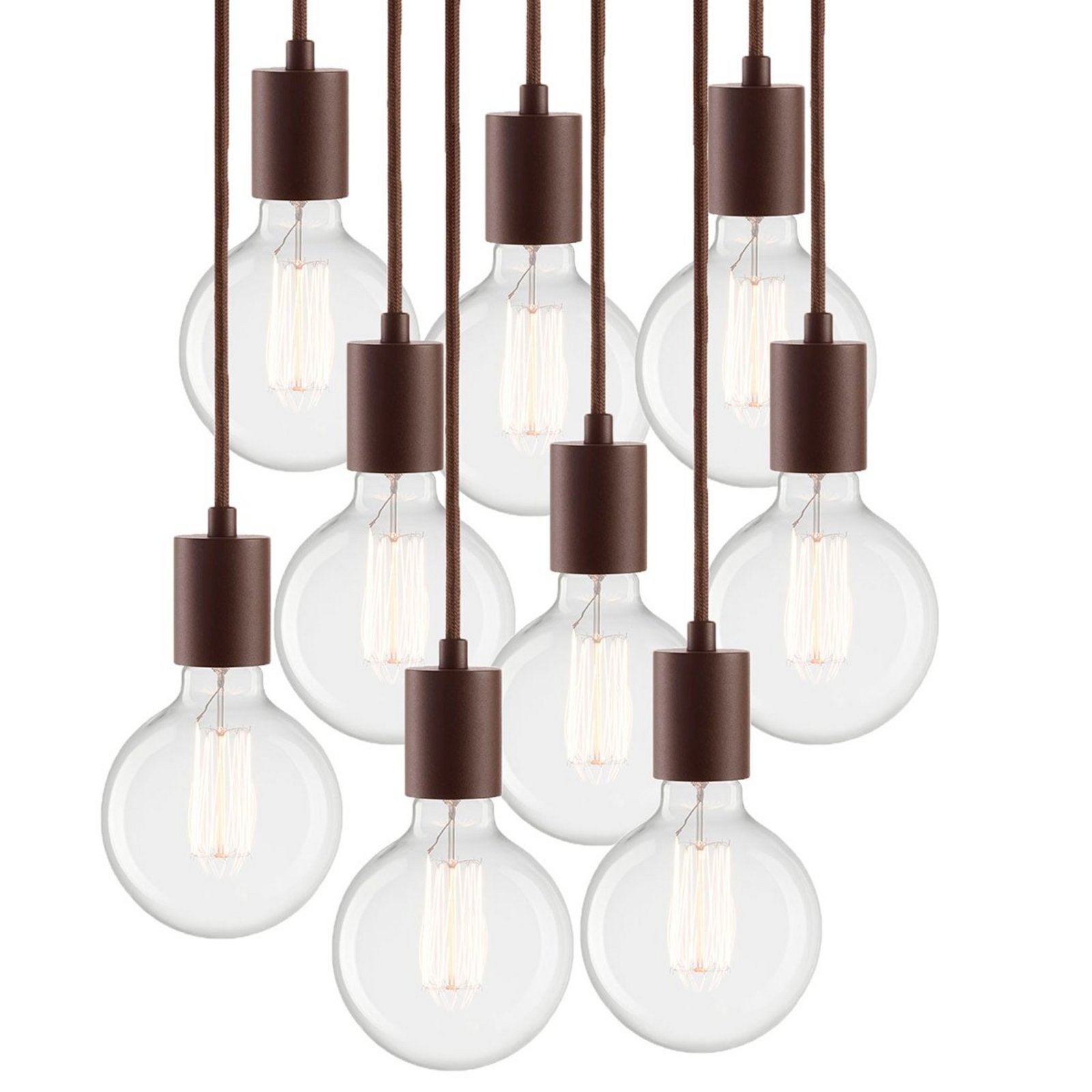 Vintage S9/Bulb C Pendant Mocha - LIGHT-POINT