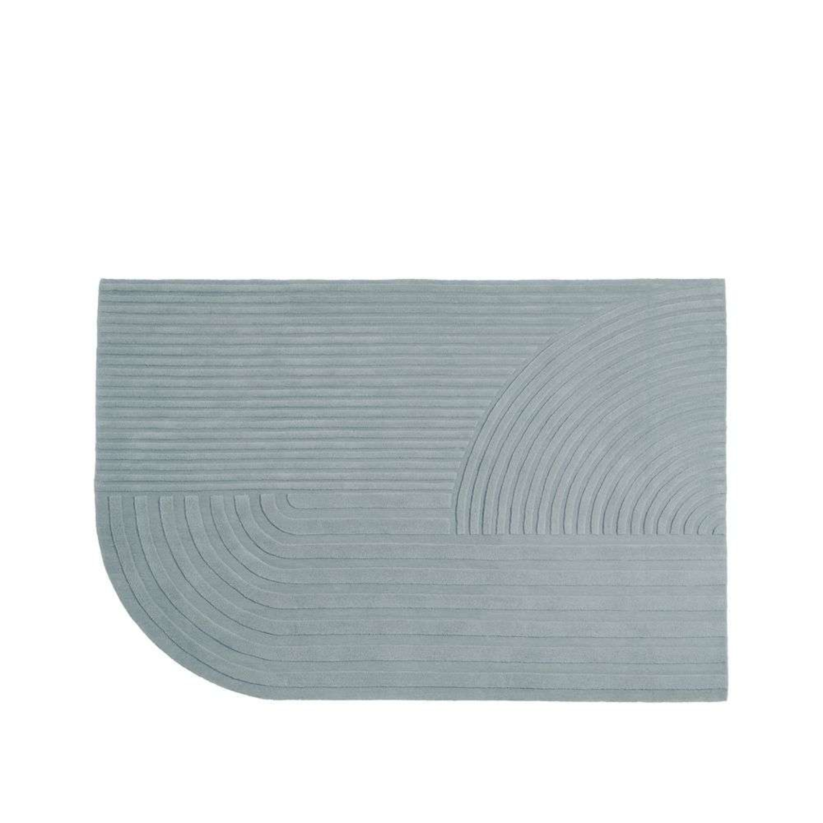 Relevo Rug 170x240 Burnt Sage Green - Muuto