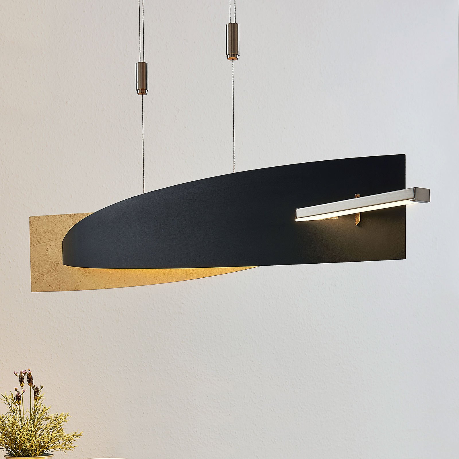 Marija Pendant L100 Black/Gold - Lucande