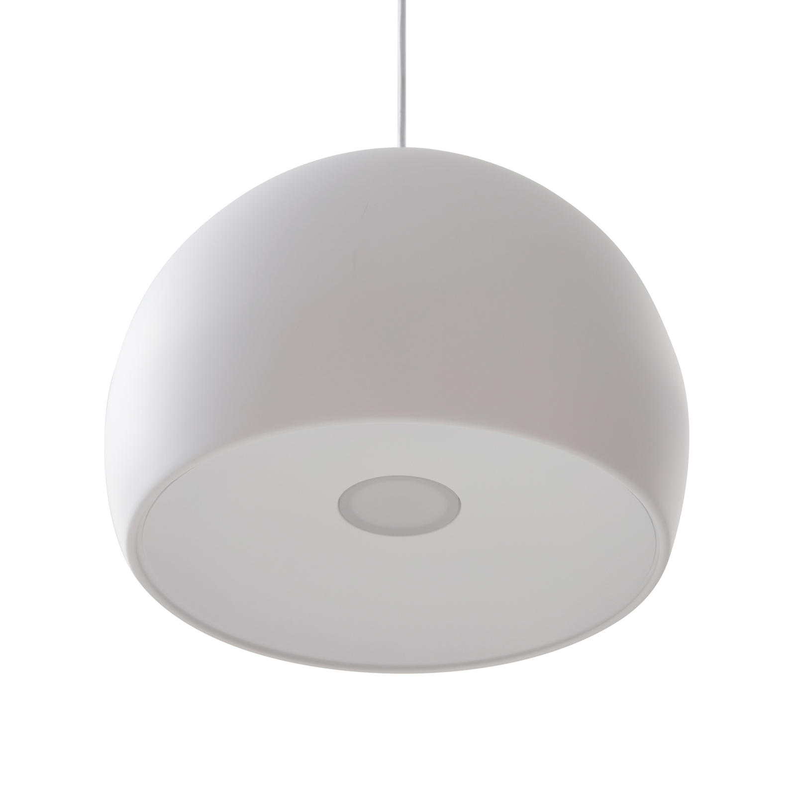 Lucande Suspension LED Lythara, blanc, Ø 50 cm, aluminium