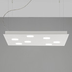 Fabbian Quarter - LED-Hängeleuchte 7flg.