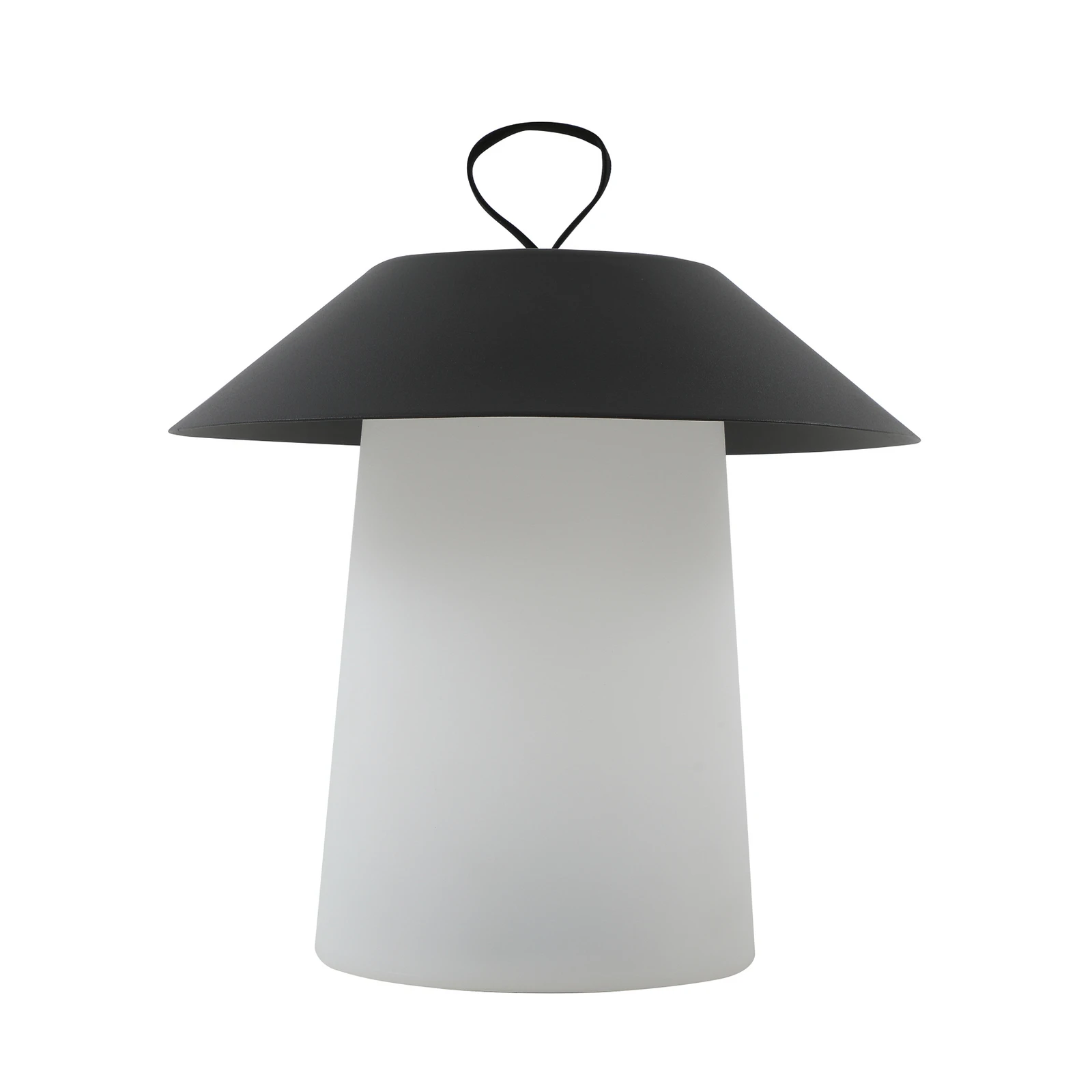 Nabíjacia stolová lampa Lindby LED Kalina, čierna/biela, IP44