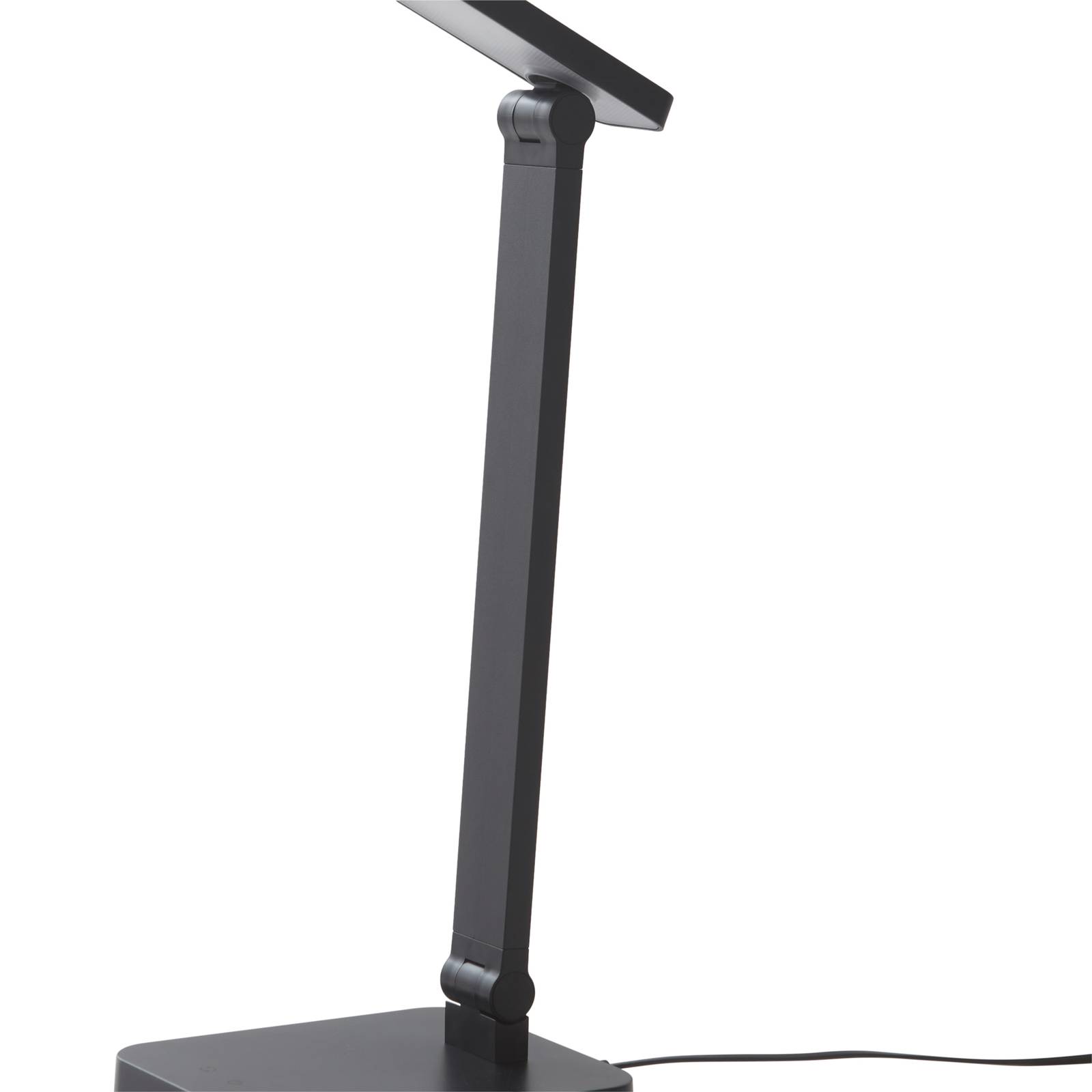 Lampka biurkowa LED Lindby Rylas, czarna, USB, CCT