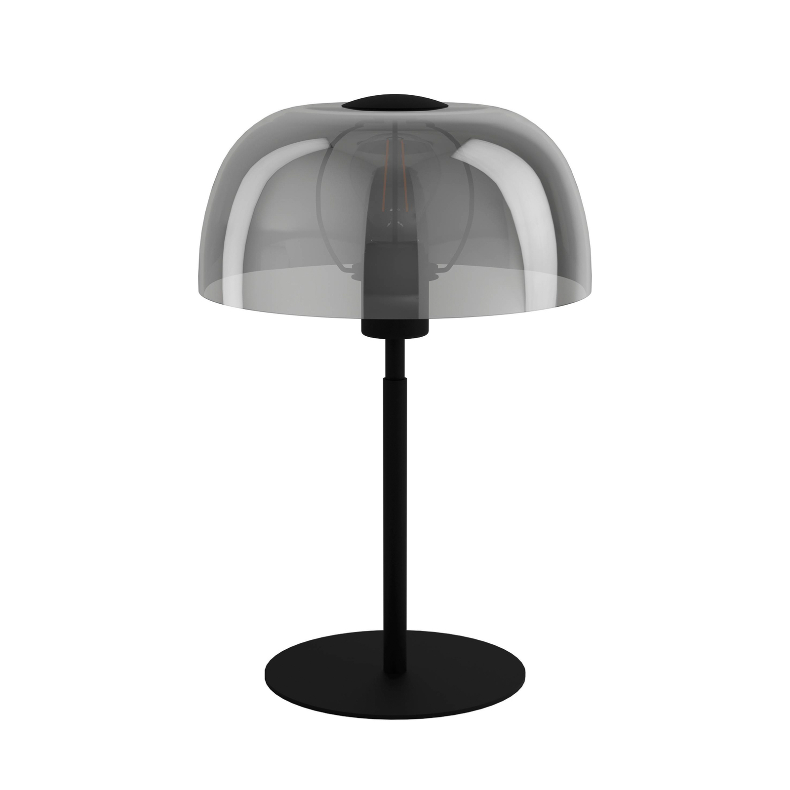 Lampa stołowa Solo 2, czarna przezroczysta/czarna