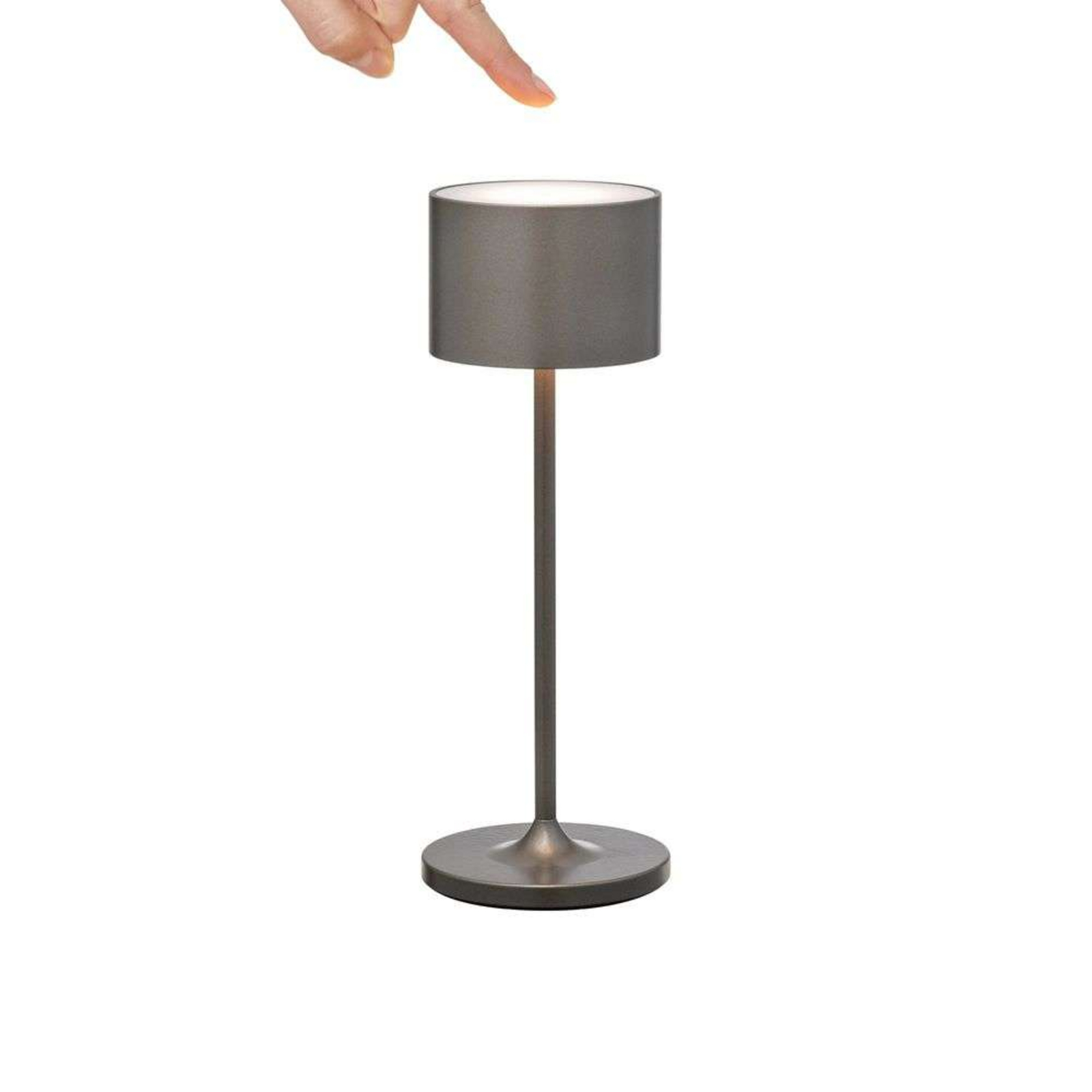 Farol Portable Candeeiro de Mesa Mini Burned Metal - Blomus