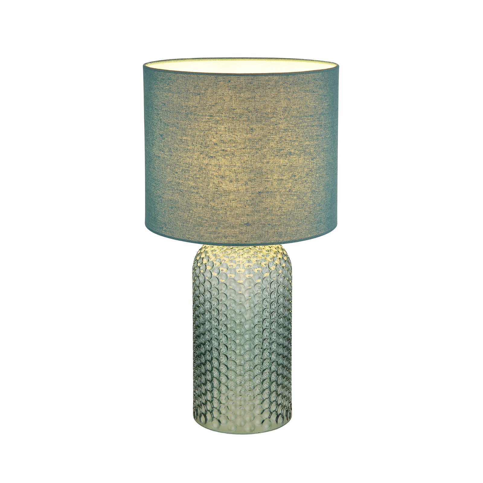 Sofia lampă de masă, verde deschis, înălțime 50 cm, material textil/glass