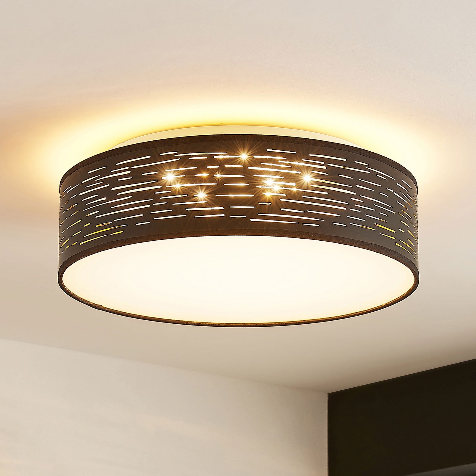 Lindby Iolyn LED ceiling light, Ø 38 cm