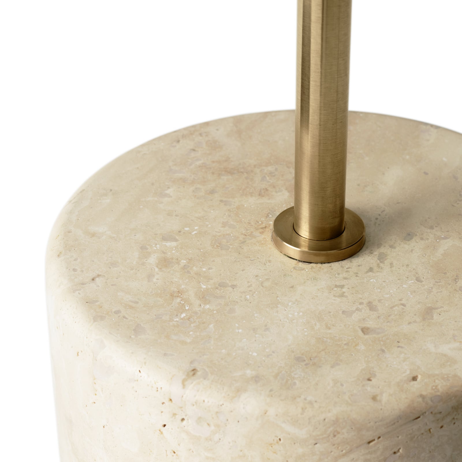 JWDA-maavalaisin, messinki/beige, travertiini, 130 cm, himmennettävä - Audo JWDA-maavalaisin, messinki/beige, travertiini, 130 cm, himmennettävä - Audo