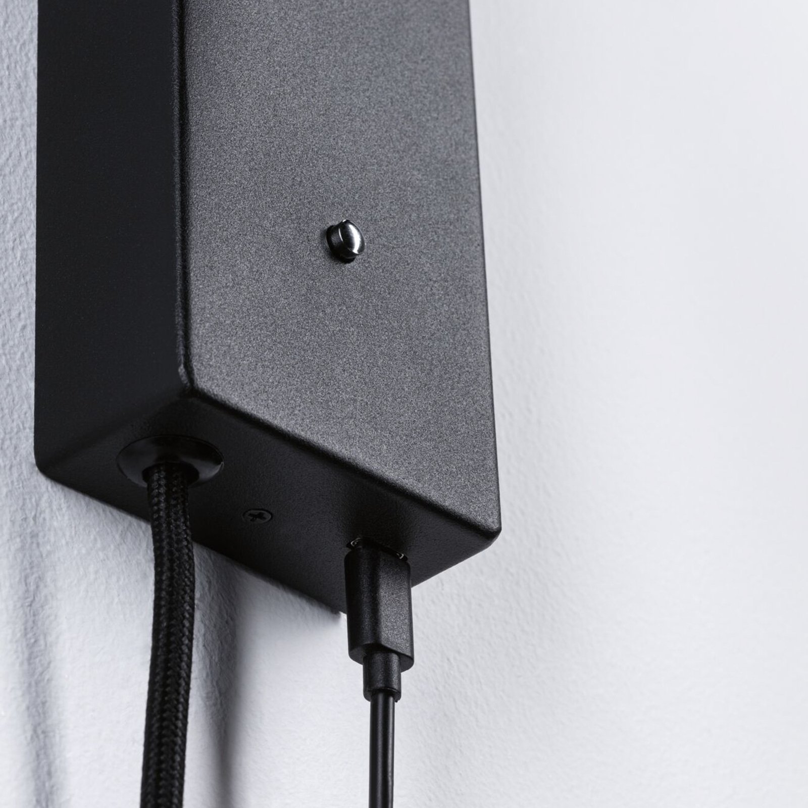 Paulmann Hulda USB LED спот за стена с 3-степенно затъмняване черен