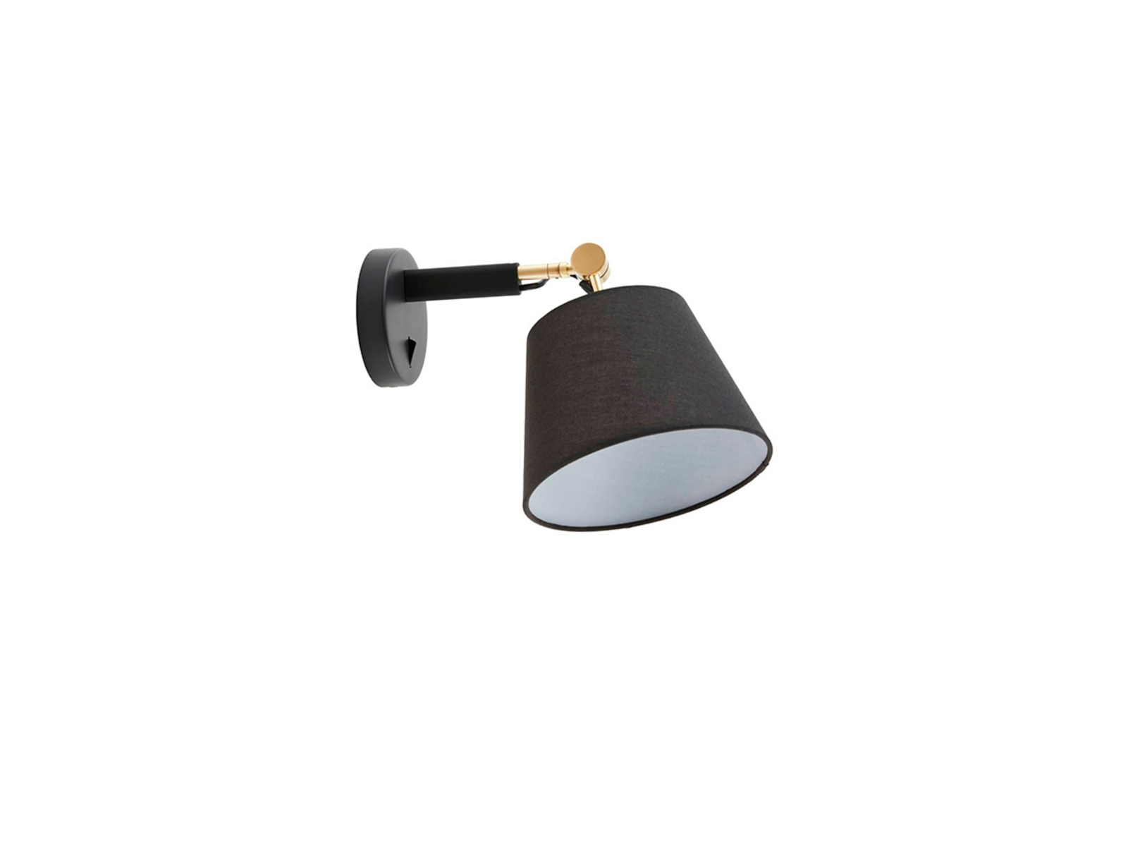 Marvaine Wandleuchte Black/Gold - Lucande