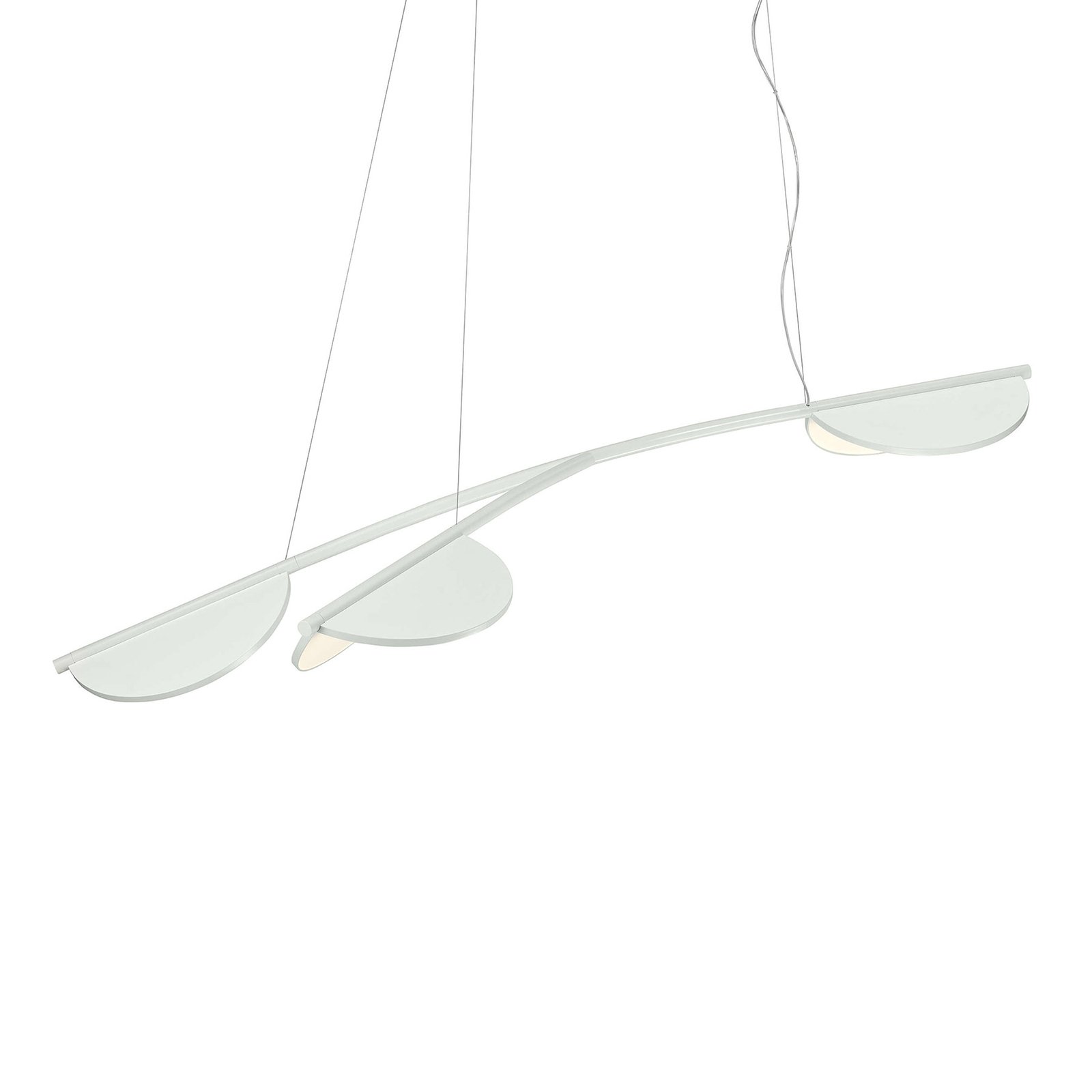 FLOS Almendra Organic hanging light, three-bulb