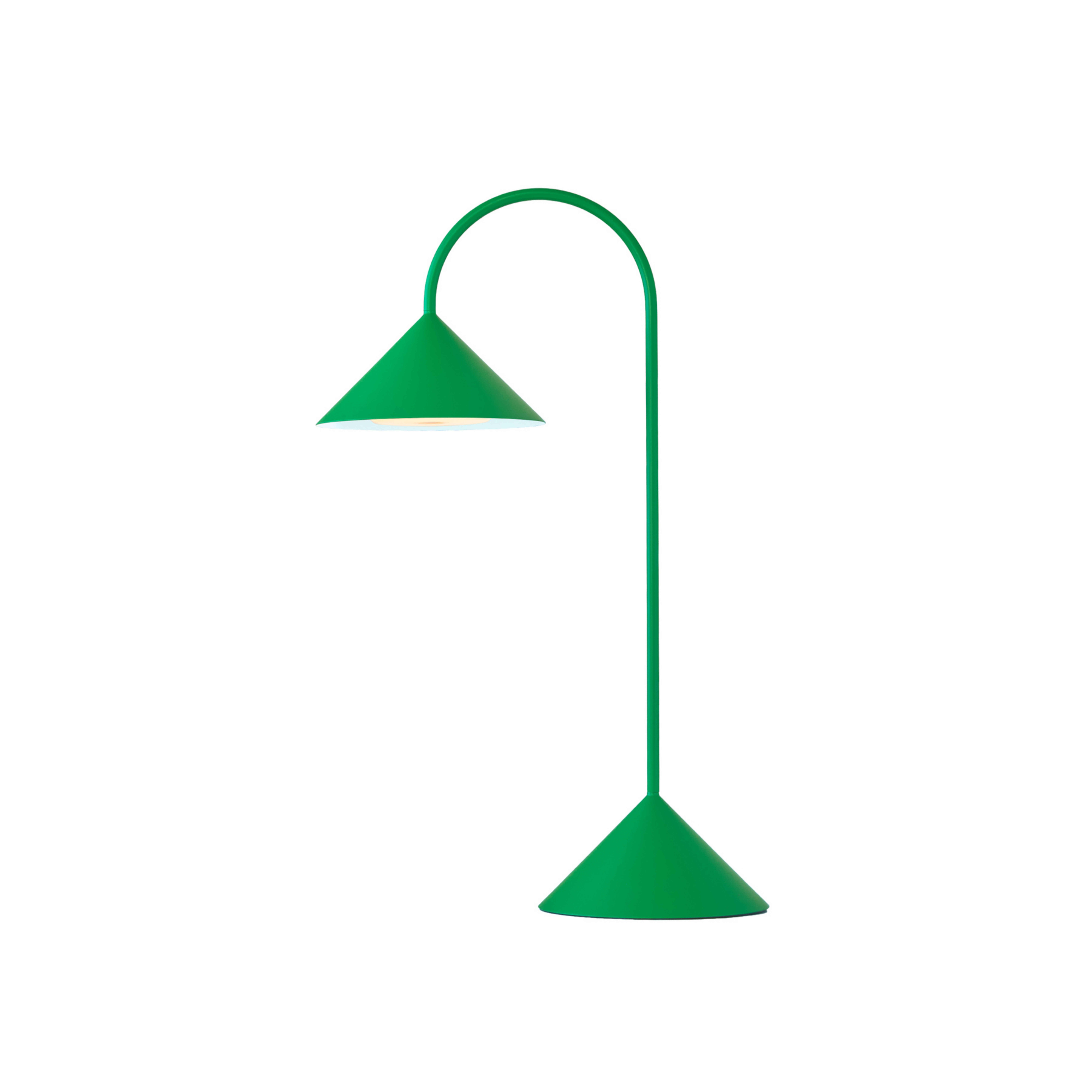 Grasp stolová LED lampa na batérie, zelená, výška 47 cm, kov - FRANDSEN