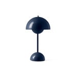 Flowerpot VP9 LED-Akku-Tischlampe stahlblau IP44, &TRADITION