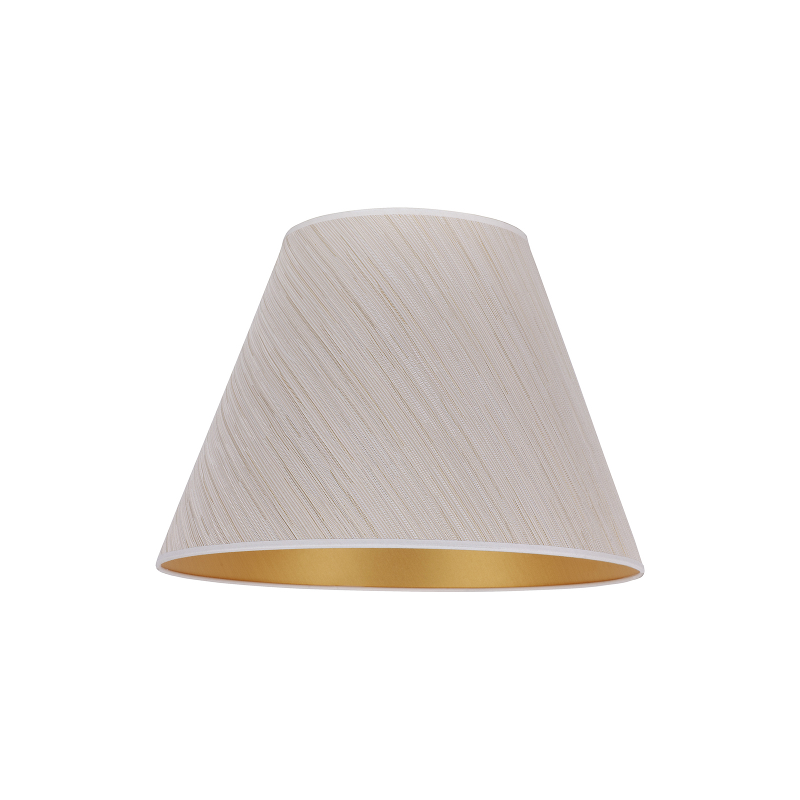 Sofia lampshade height 26 cm, white/gold striped
