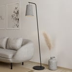 Lampe sur pied Alsager avec abat-jour en feutre