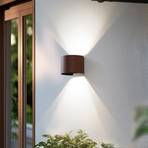 Candeeiro de parede exterior Lindby Smart LED Dara ferrugem redondo CCT
