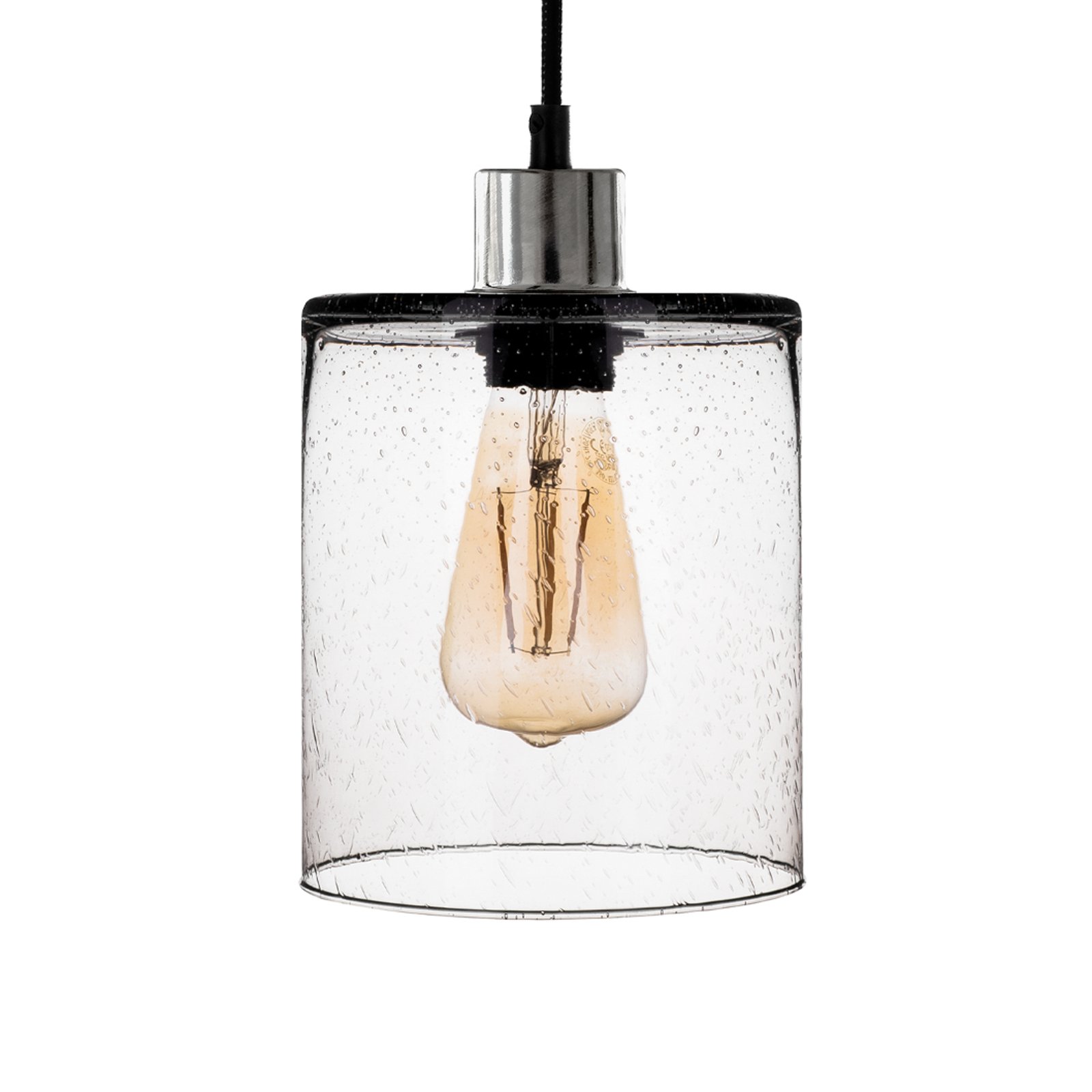 Soda pendant light, 3-bulb, smoky glass lampshades