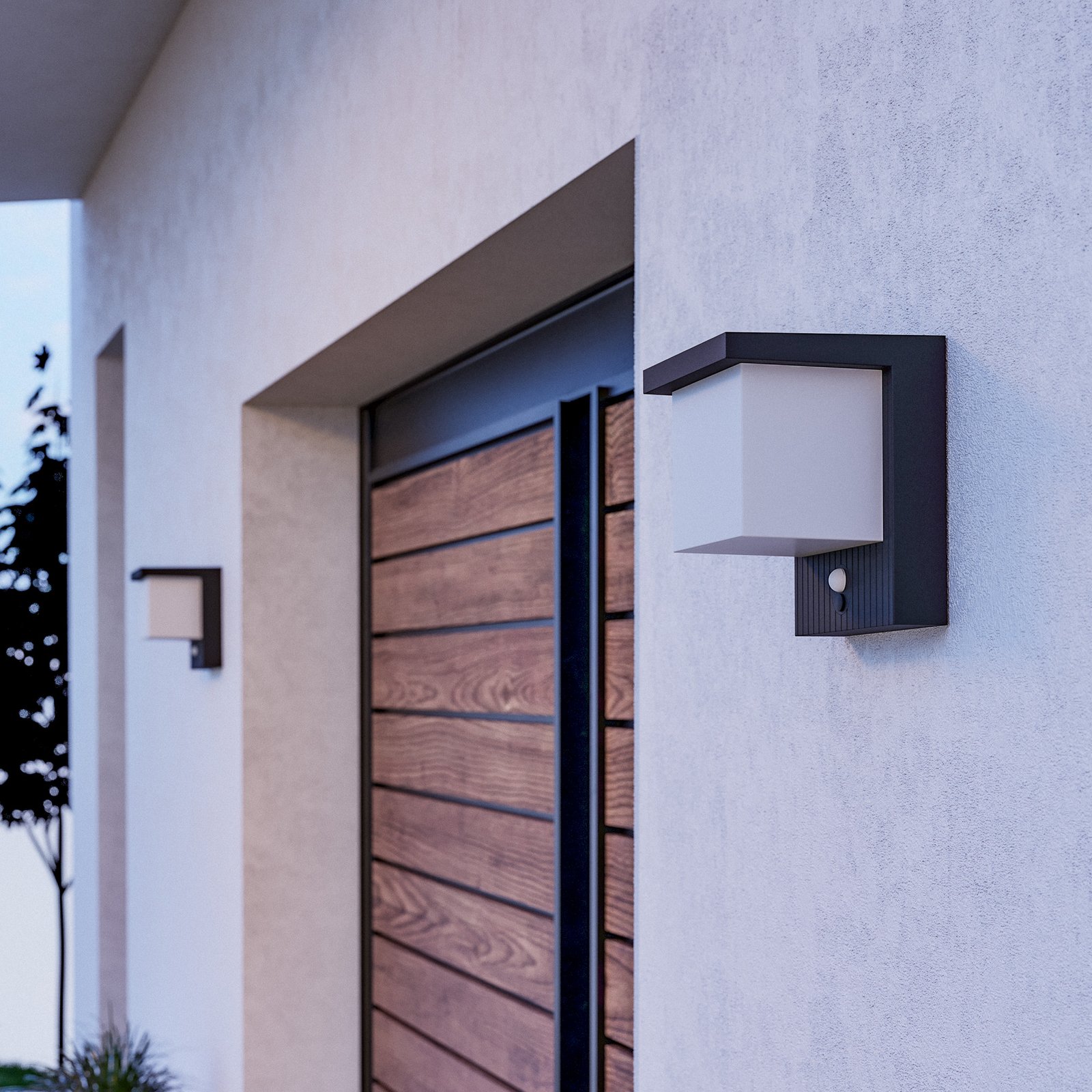 LED-välisvalgust Frigento must, kõrgus 15 cm, andur