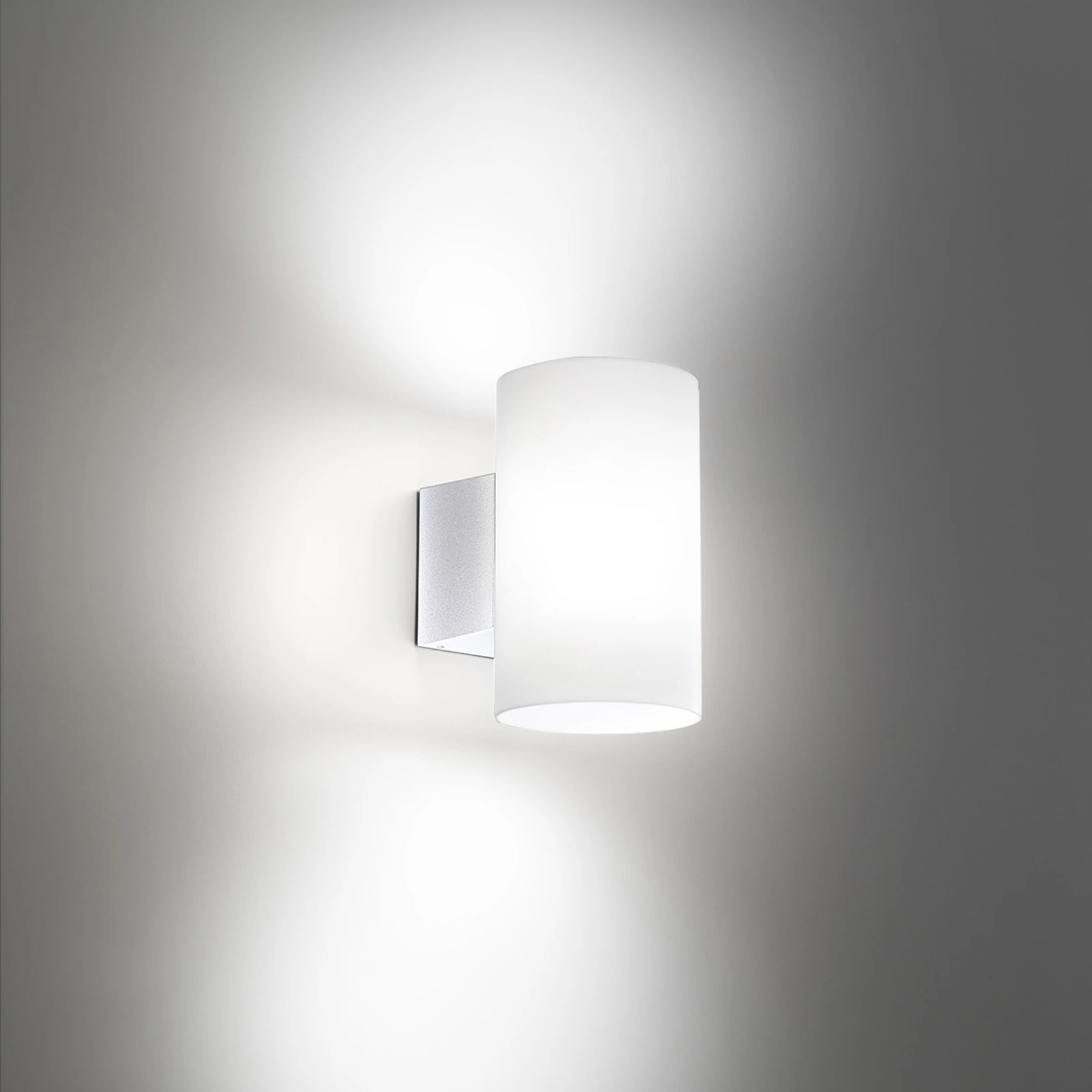LED-Außenwandleuchte Bianca, weiß, Kunststoff