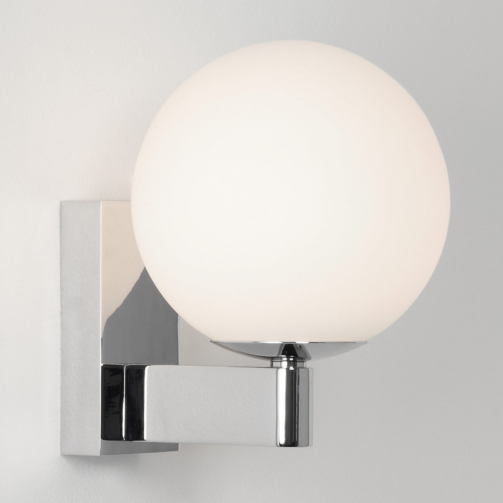 Astro Sagara spherical bathroom wall light, chrome
