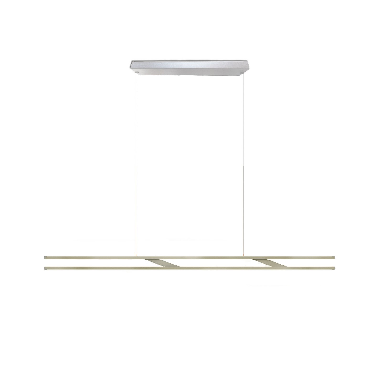 OLIGO LED-Hängelampe Linto HA, beige/weiß, Metall, 927, dim