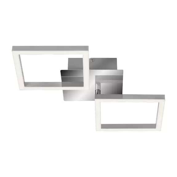 Lampenwelt LED-Deckenleuchte Frame, 3.000 K, chrom