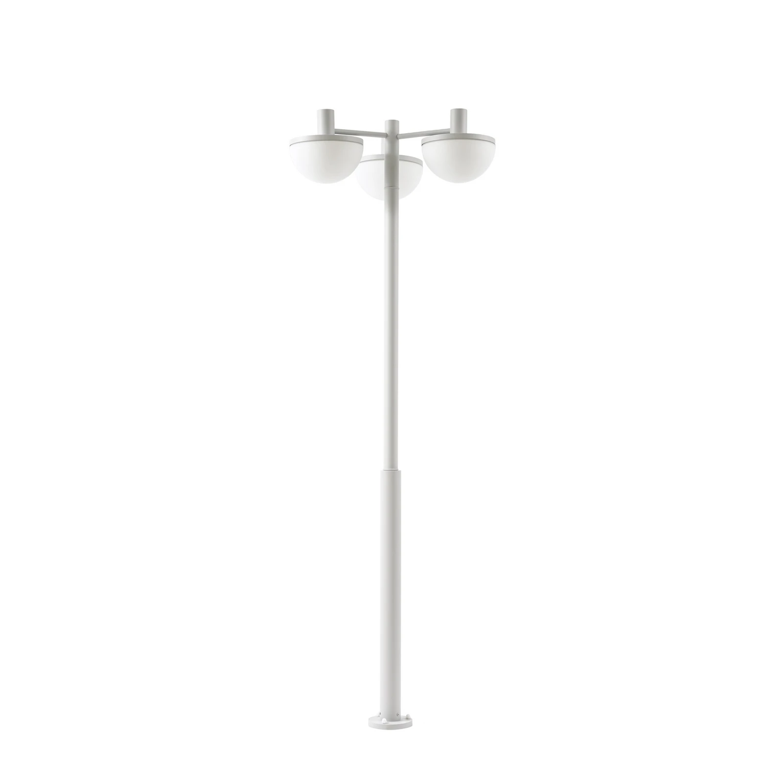 Lucande LED-utomhuslampa Toras, ljusgrå, 3 lampor, CCT-dimbar