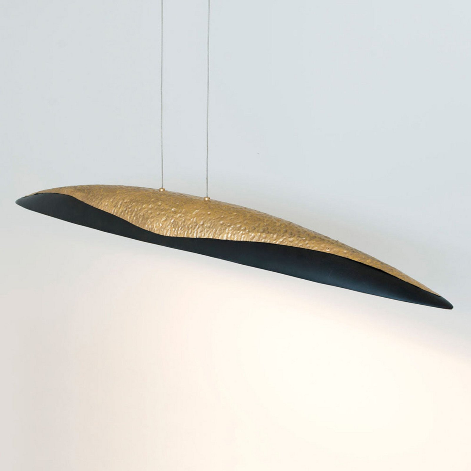 Holländer Lampă suspendată LED Mercurio - Camera de zi / sufragerie - modern - maro-negru auriu - Metal