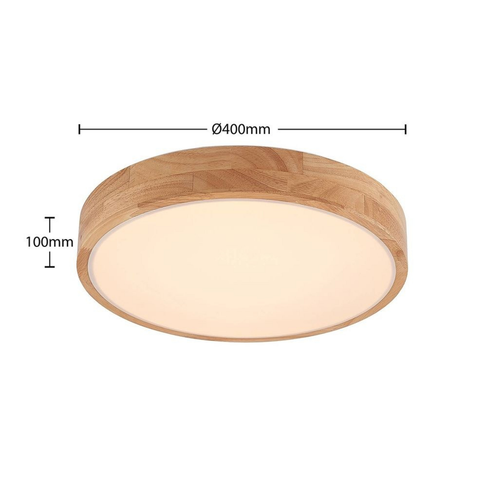 Milada Stropné Lampa Wood/White - Lindby