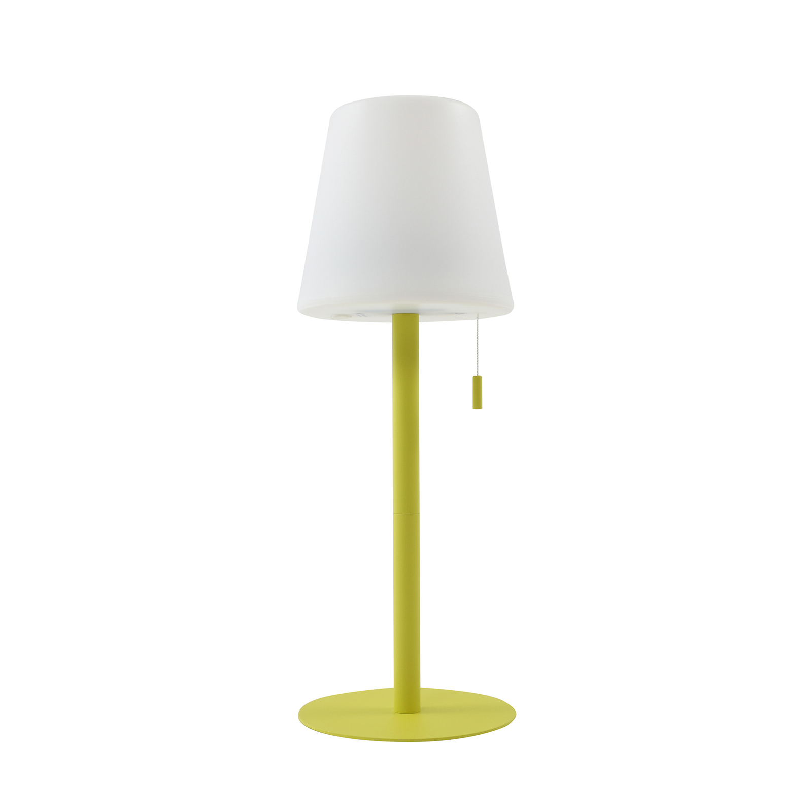 Lindby Azalea LED-es újratölthető lámpa, állítható magasságú, CCT, sárga