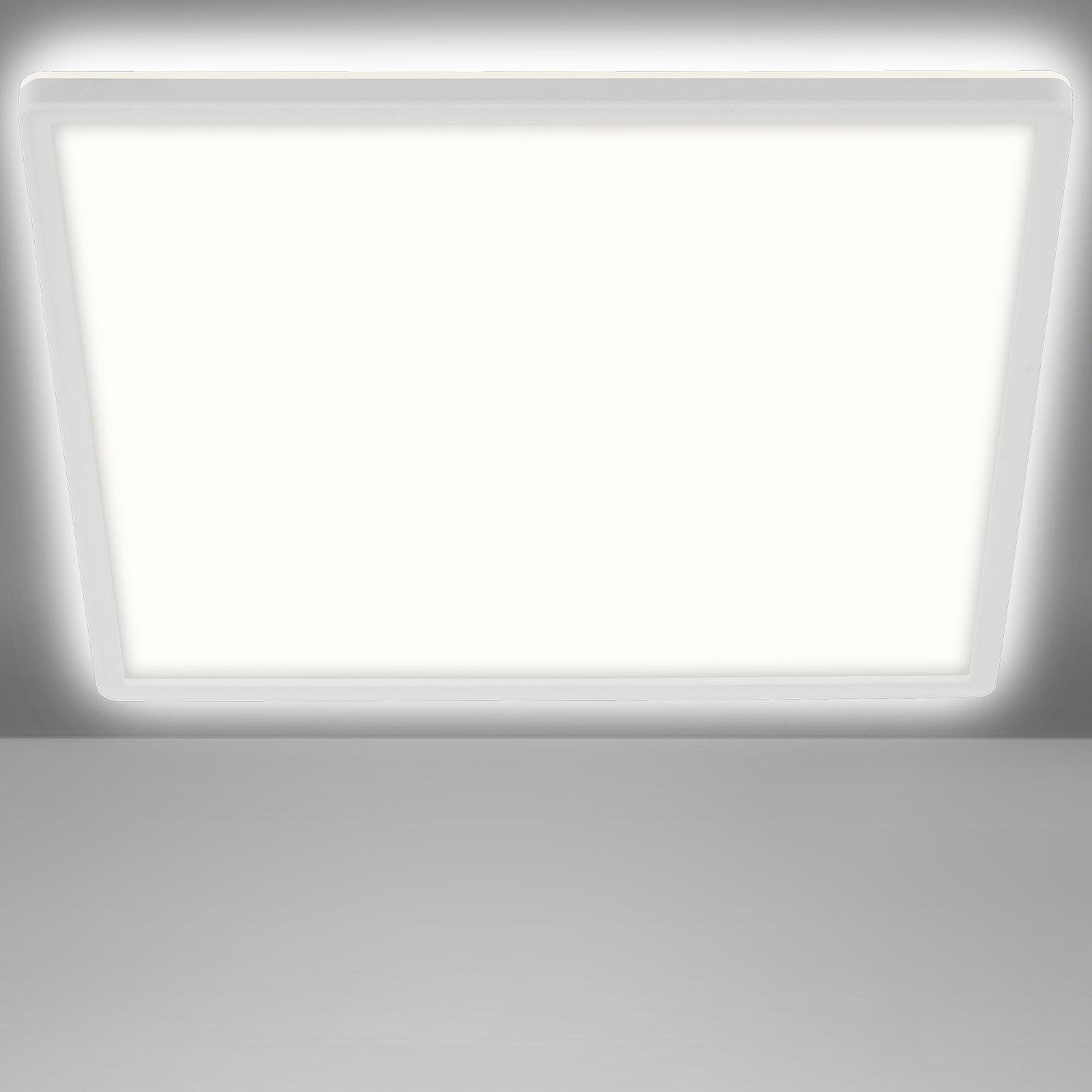 LED-taklampa 7156/7158, kantig 42 x 42 cm