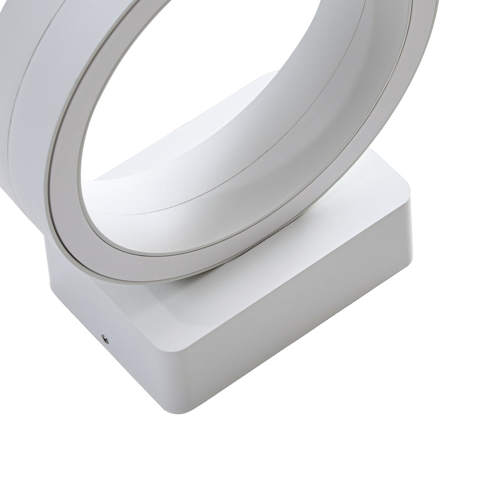 Selviro Applique da esterni LED, Ø 20 cm, bianca, IP65 - Lindby