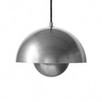 Flowerpot VP1 pendant light, Ø 23 cm, pewter-coloured - &Tradition