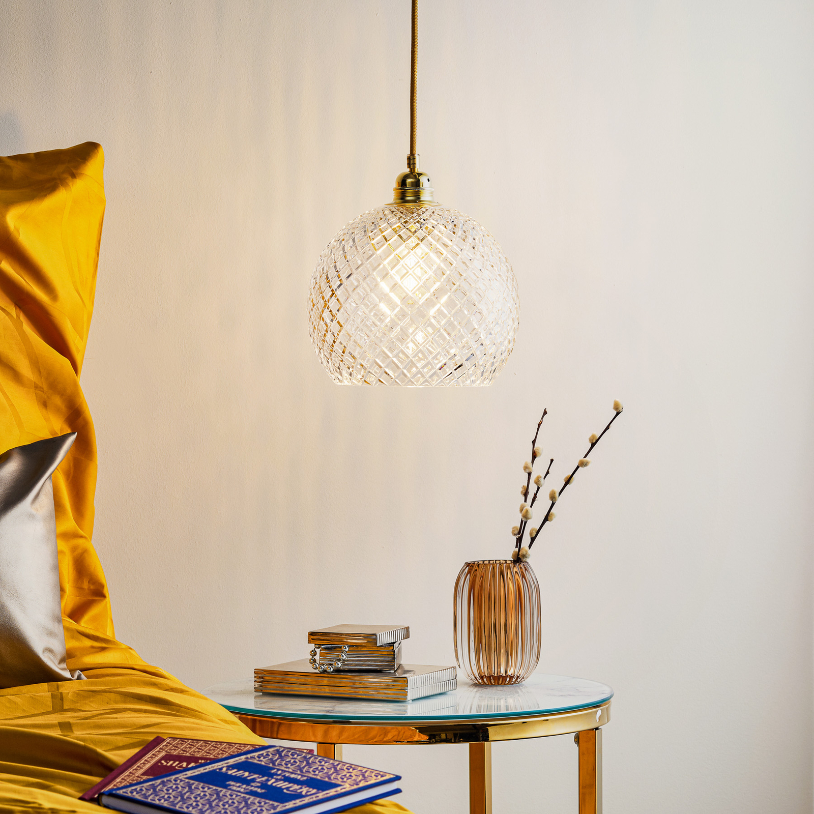 EBB & FLOW Rowan hanglamp, goud Ø 22 cm