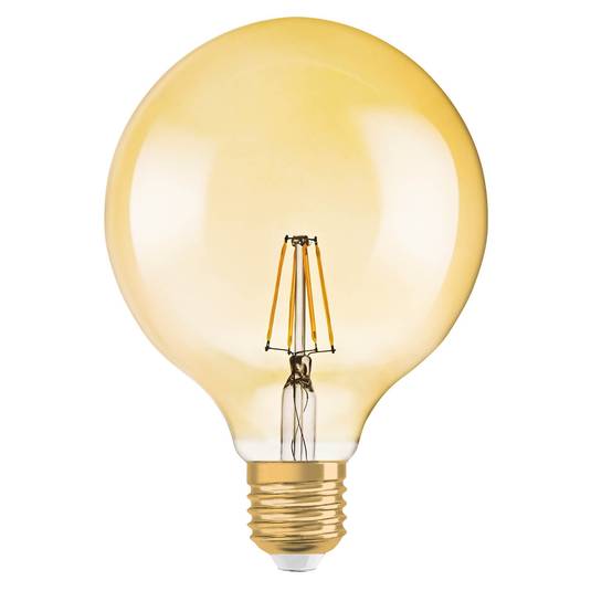 LED-globepære Gold E27 2,5 W, varmhvit, 220 lumen
