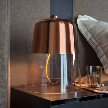 Oluce Semplice - lampe à poser dimmable, cuivre