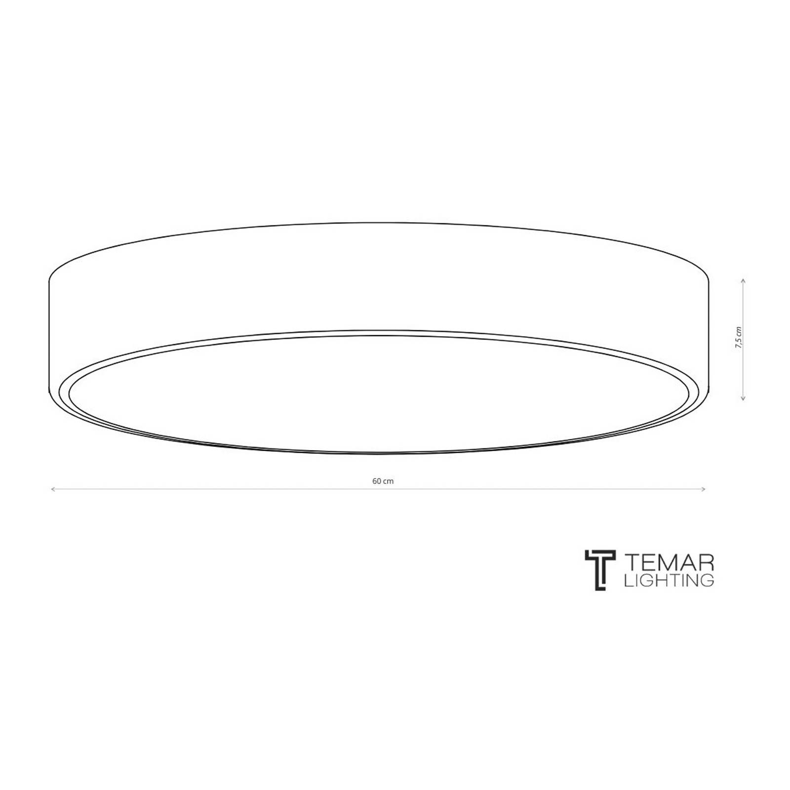 TEMAR LIGHTING Cleo plafondlamp, Ø 60 cm, IP20, goudkleurig, metaal, E27