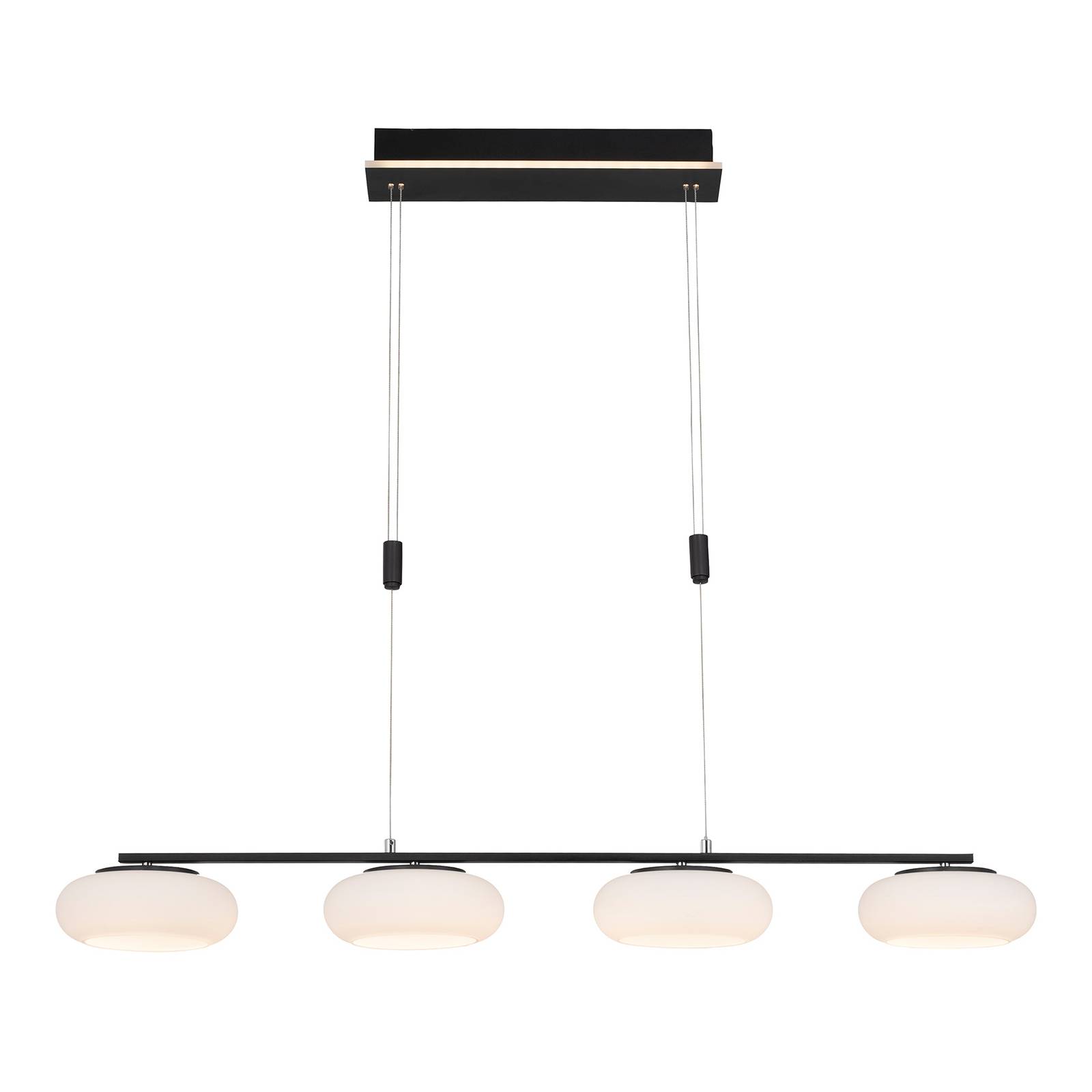 Paul Neuhaus Q-ETIENNE suspension LED x4 noire